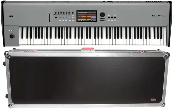 Korg Nautilus 88 At Gris et Case Gator