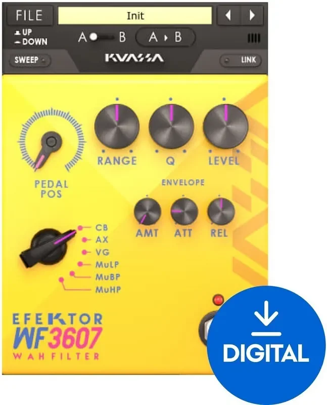 KUASSA Efektor WF3607 Wah Filter (Produit numérique)