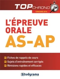 L&rsquo;épreuve orale AS-AP. Edition 2018