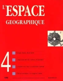 L&rsquo;ESPACE GEOGRAPHIQUE – N 4 – 1998
