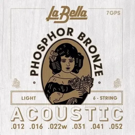 La Bella 7GPS Phosphor Bronze Cordes de guitares acoustiques