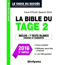 La Bible du Tage 2. 5e édition