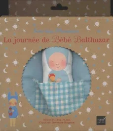 La journée de bébé Balthazar. Livre-tissu Montessori
