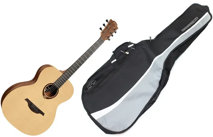 LAG T70A set Natural Satin Guitare acoustique Jumbo