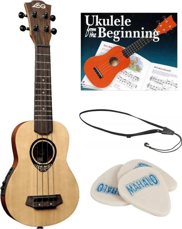 LAG TKU150SE SET Natural Ukulélé soprano