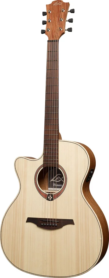Lâg TL70ACE-NAT TRAMONTANE AUDITORIUM GAUCHER CUTAWAY ÉLECTRO NATURELLE