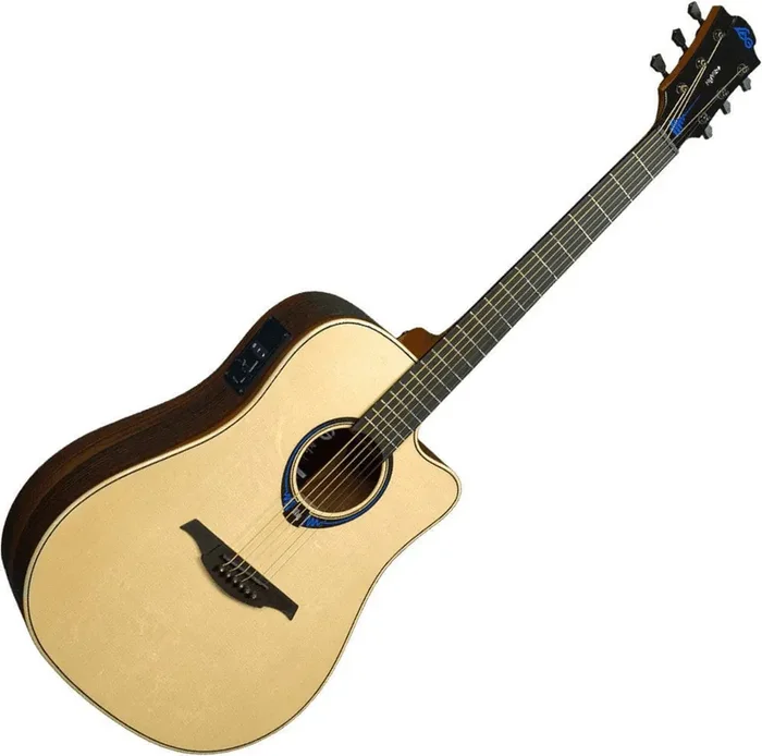 LAG Tramontane HyVibe 30 Natural Guitare Dreadnought acoustique-électrique
