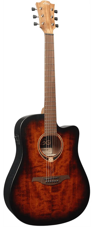 Lâg Tramontane T70DCE-B&B Dreadnought Ctw Black & Brown