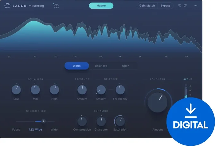 LANDR Mastering Plugin PRO (Produit numérique)