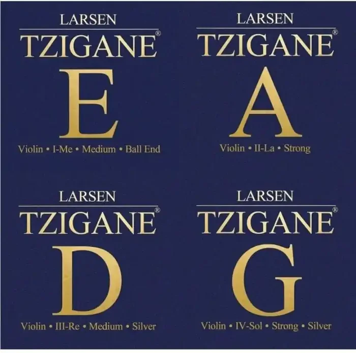 Larsen Tzigane violin SET, E loop end Cordes pour instruments à cordes