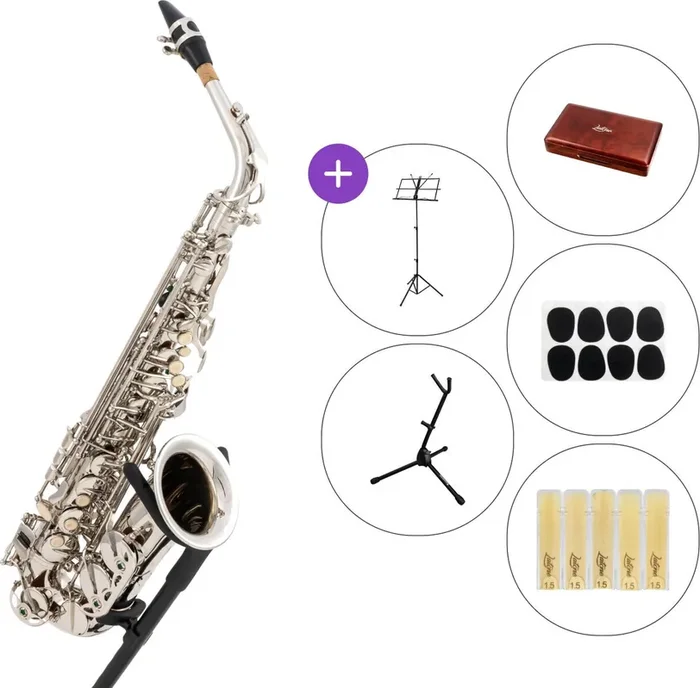Latone LAS 600 Silver Elegance SET Saxophones Alto
