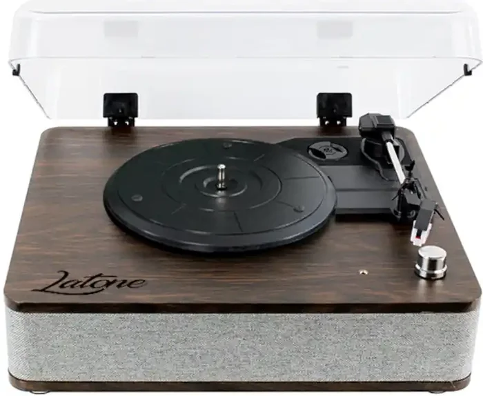 Latone Melody Cover Walnut Tourne-disque portable