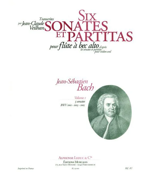 Leduc Bach JS / Veilhan – 6 Sonates et Partitas Vol.1 – FLB Alto