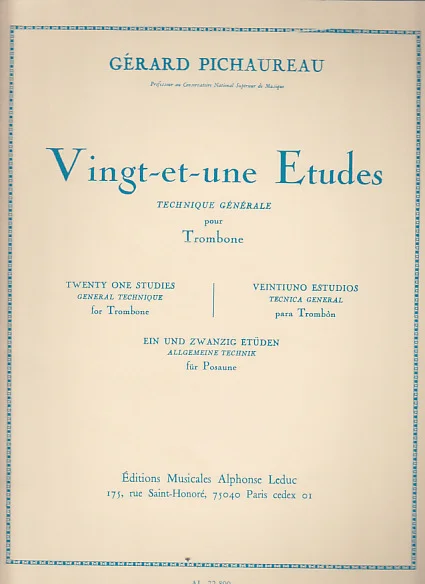Leduc PICHAUREAU CLAUDE – 21 ETUDES