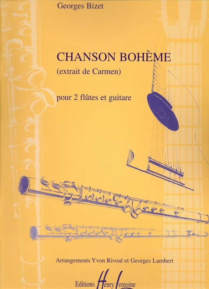 Lemoine Bizet – Chanson Bohème – 2 Flûtes et Guitare