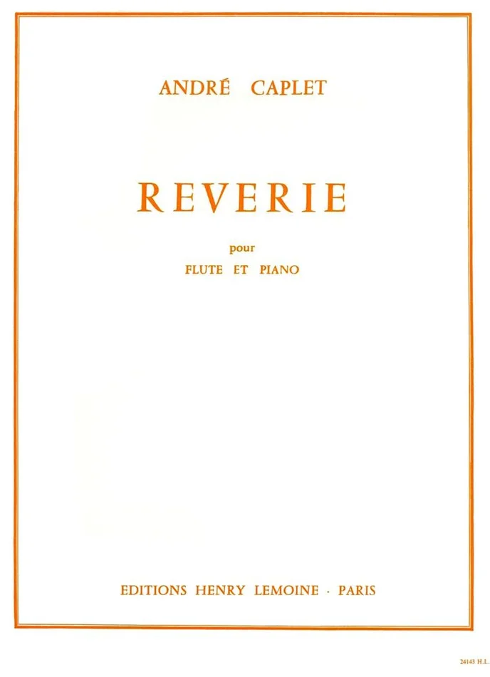 Lemoine Caplet – Rêverie – Flûte et Piano