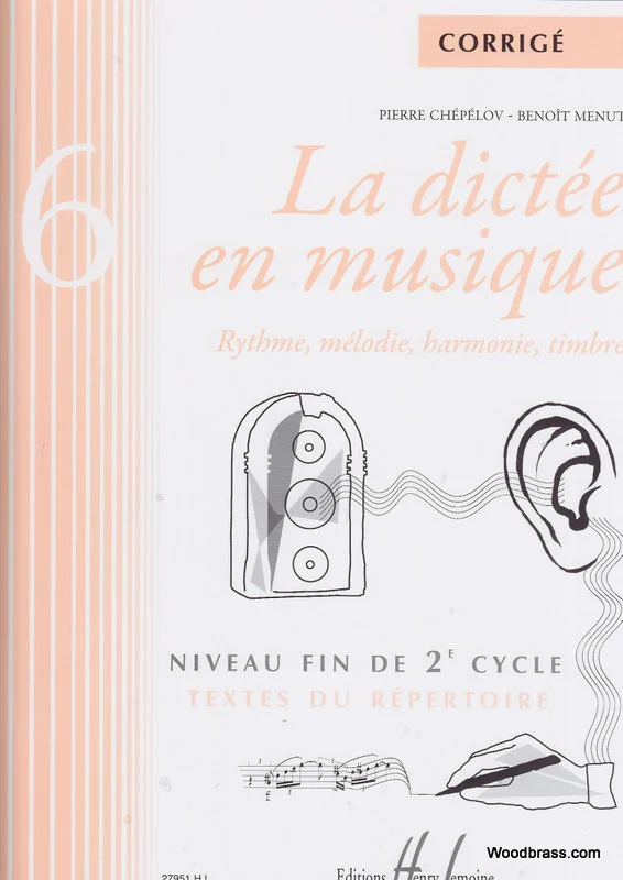 Lemoine Chepelov P. / Menut B. – La Dictee En Musique Vol.6 – Corrige