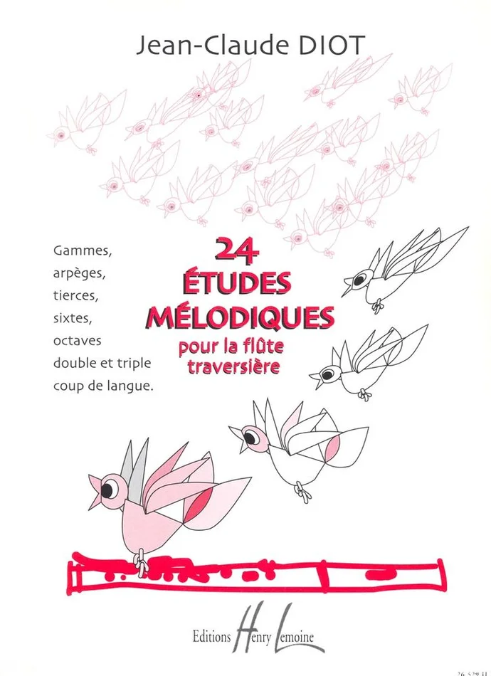 Lemoine Diot JEAN-claude – Etudes Melodiques (24) – Flute