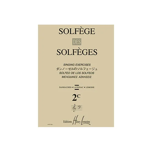 Lemoine Lavignac Albert – Solfege Des Solfeges Vol.2c Sans Accompagnement