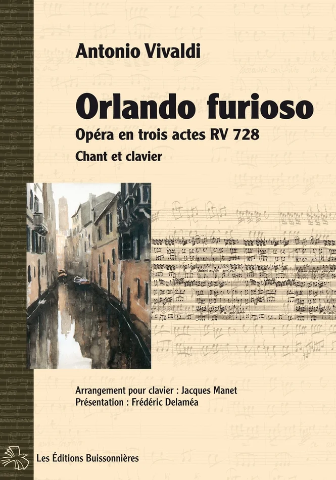 Les Editions Buissonnieres Vivaldi A. – Orlando Furioso – Chant-piano