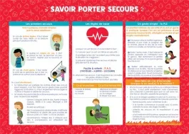 LES POSTERS DE L&rsquo;ECOLE : SAVOIR PORTER SECOURS
