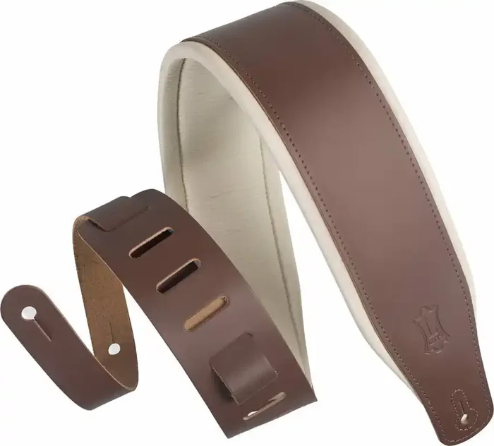 Levy‘s Amped Leather Courroie de guitare Brown
