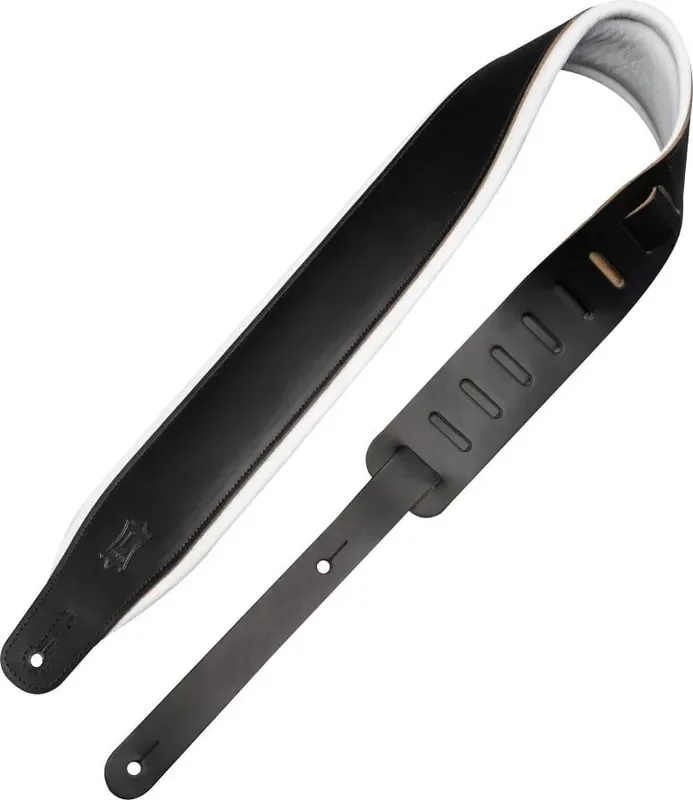 Levy‘s Amped Tuxedo Courroie de guitare Black and White