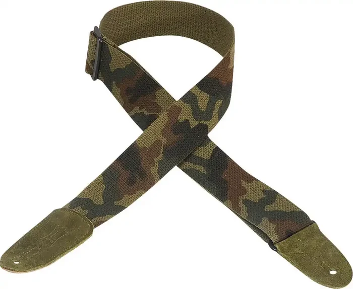 Levy‘s Cotton & Suede Sangle pour guitare Camo