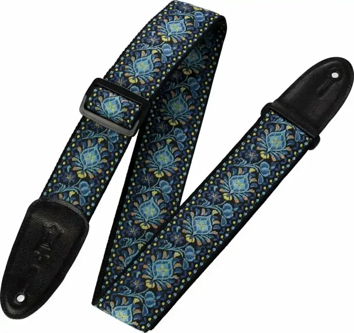 Levy‘s Hootenanny Sangle pour guitare Blue & Yellow Floral
