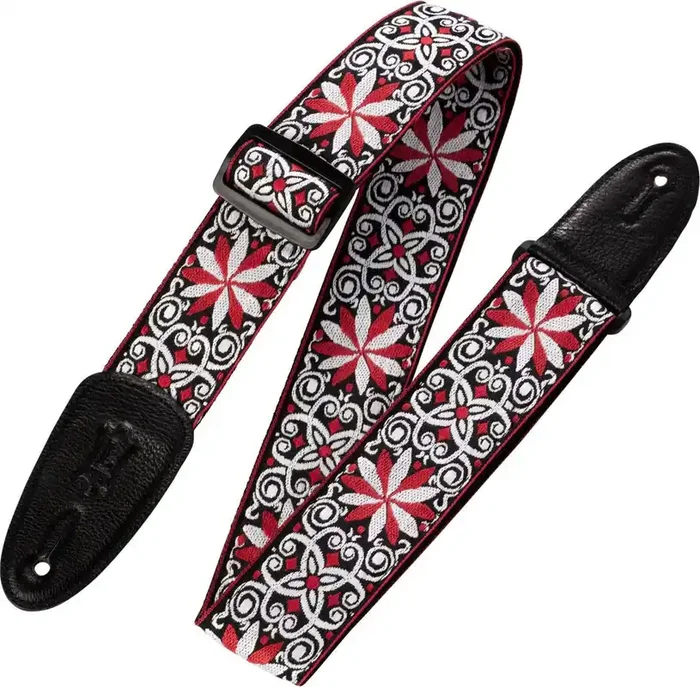 Levy‘s Hootenanny Sangle pour guitare Red and White Floral
