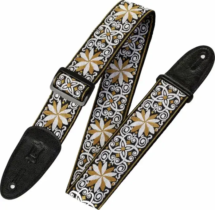 Levy‘s Hootenanny Sangle pour guitare Yellow & White Floral