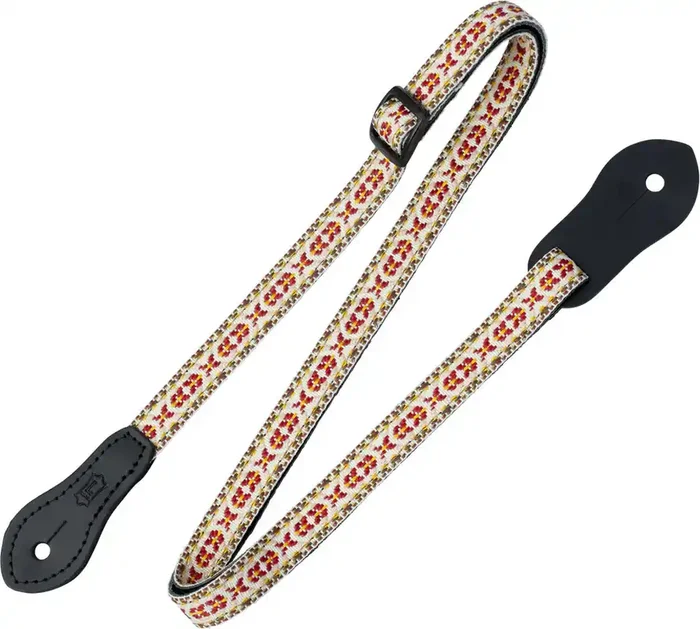Levy‘s Jacquard Sangle pour Ukulélés Yellow and Red