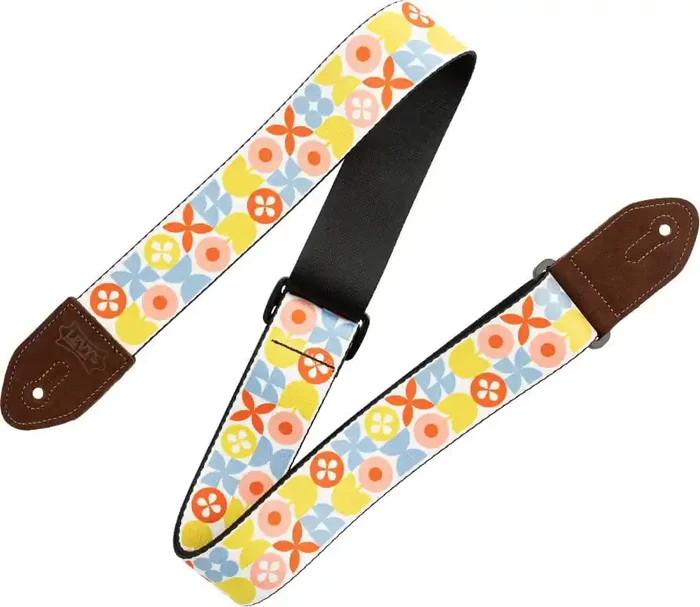 Levy‘s Mid Century Modern Series Sangle pour guitare Retro Flower