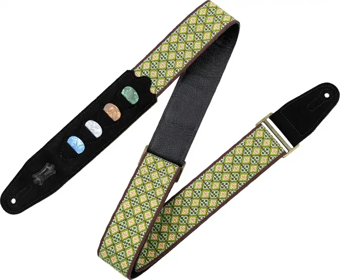Levy‘s Original Hootenanny Sangle pour guitare Green Mosaic