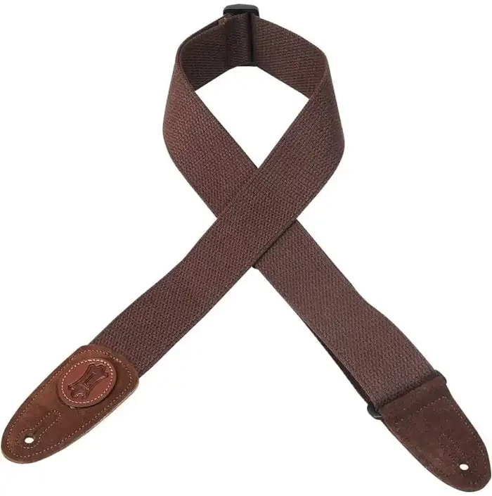 Levy‘s Signature Cotton 2.5 Standard Sangle pour guitare Brown