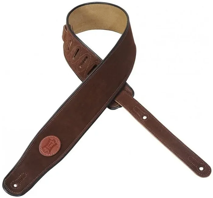 Levy‘s Signature Suede 2.5 Courroie de guitare Brown