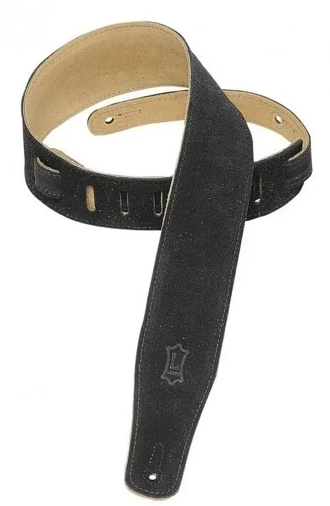 Levy‘s Simply Suede 2.5 Courroie de guitare Black