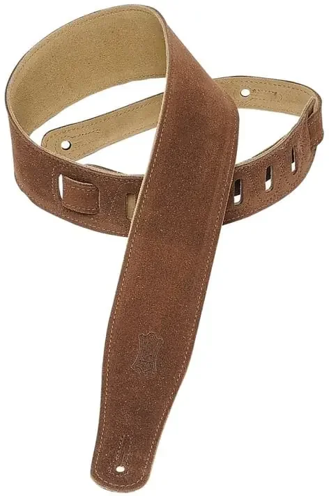 Levy‘s Simply Suede 2.5 Courroie de guitare Brown