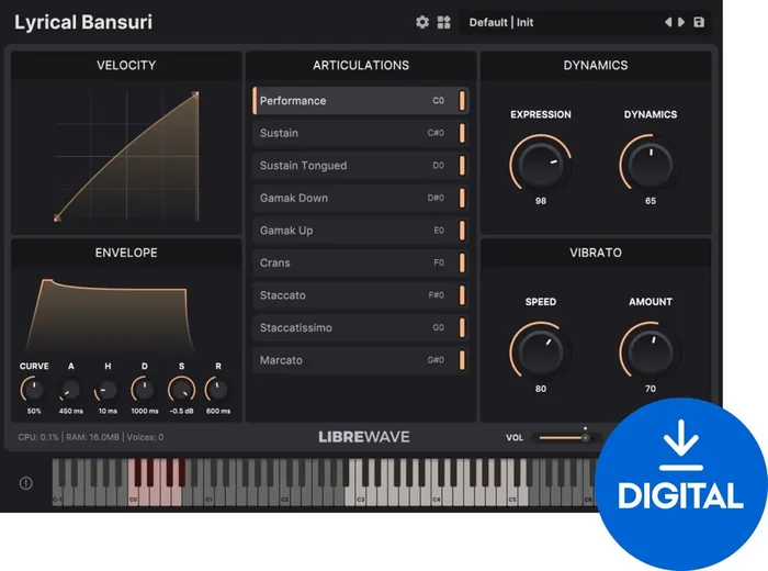 LibreWave Lyrical Bansuri (Produit numérique)