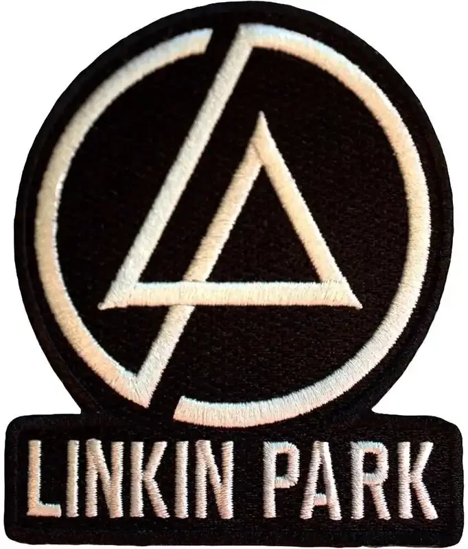 Linkin Park Concentric Text Logo Patch thermocollant Black