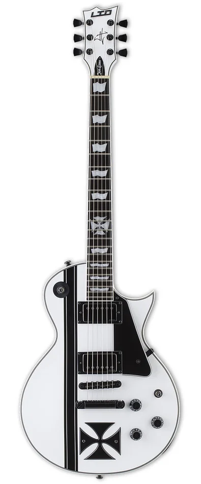 LTD Guitars LTD Signature James Hetfield Ironcross Snow White