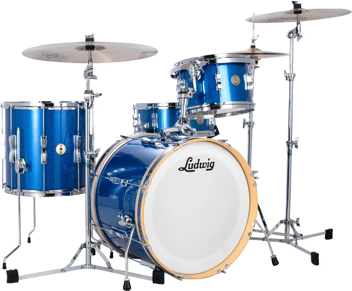 Ludwig Drums Lclub20Bldir – Continental Club Series 20″/ 4Pcs – Blue Sparkle