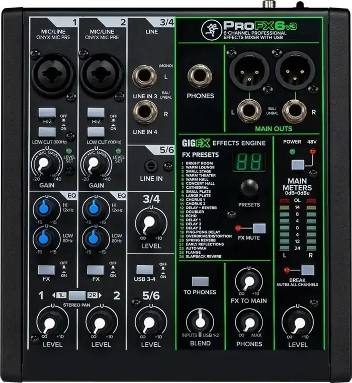 Mackie PROFX6 V3 Table de mixage analogique