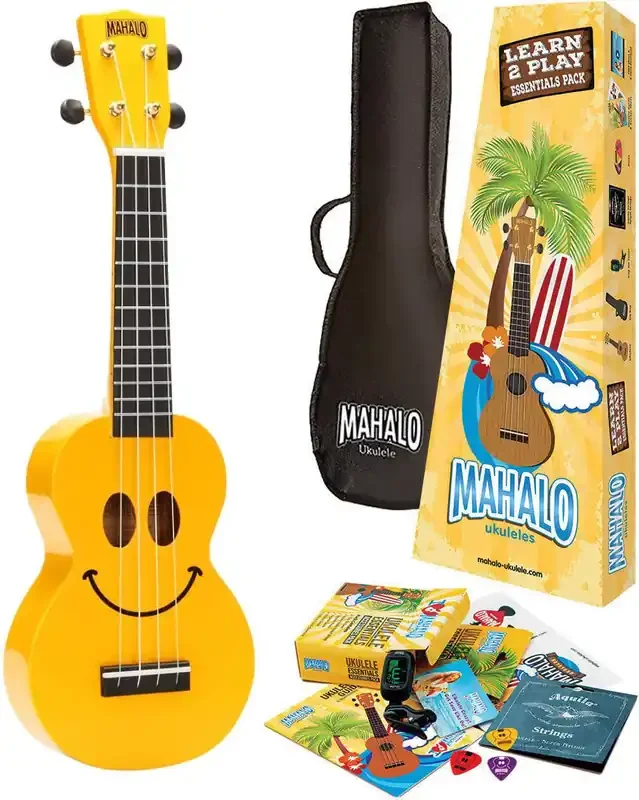 Mahalo U-SMILE Yellow Ukulélé soprano