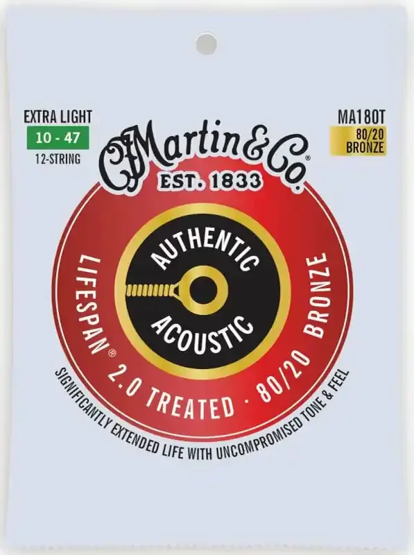 Martin MA180T Authentic Lifespan Cordes de guitares acoustiques