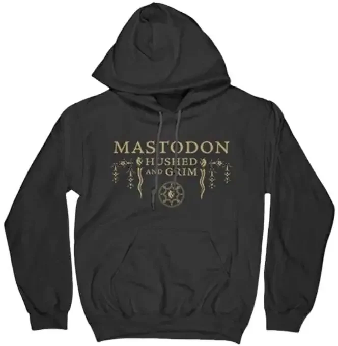 Mastodon Hoodie Hushed & Grim Cover Unisex Black 2XL
