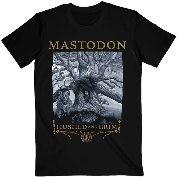 Mastodon T-shirt Hushed & Grim Cover Unisex Black L