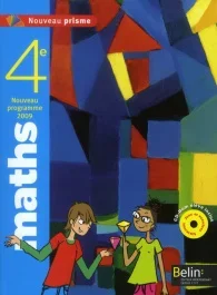 Maths 4e. Programme 2009, format compact, avec 1 CD-ROM