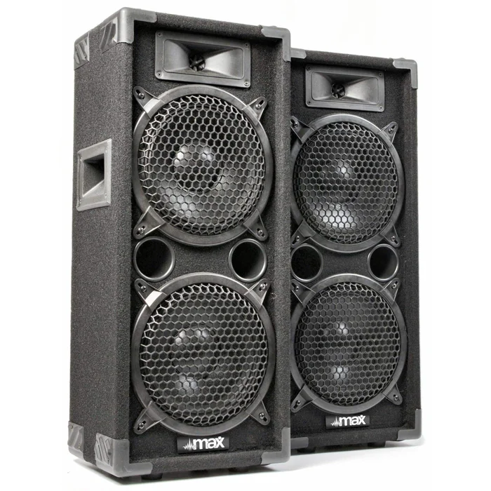 MAX Max28 1600W Enceintes 2x 8″ – Pack
