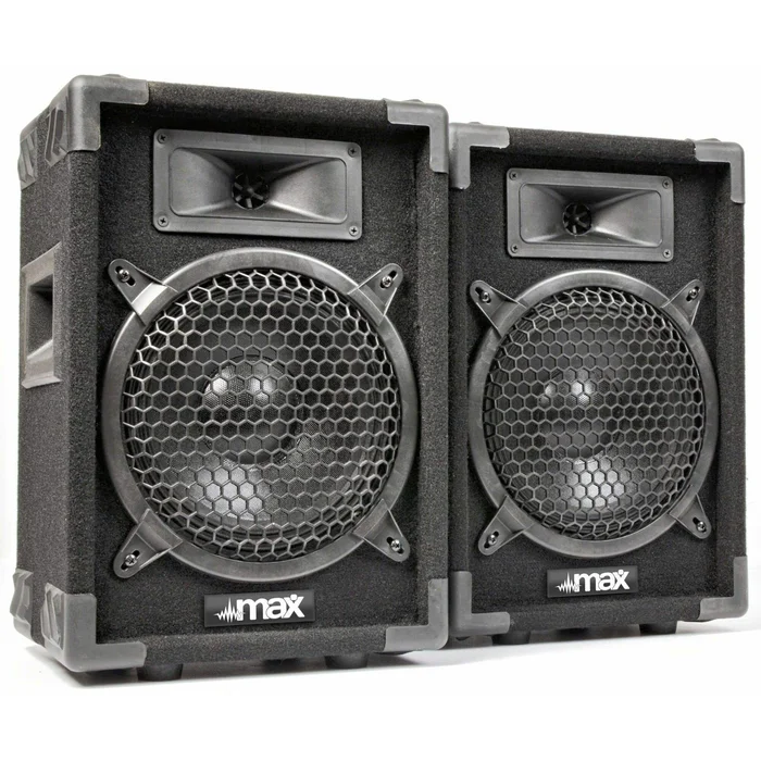 MAX Max8Pair – Paire d’Enceintes Passives 8″, Puissance 400 Watts, 88 dB